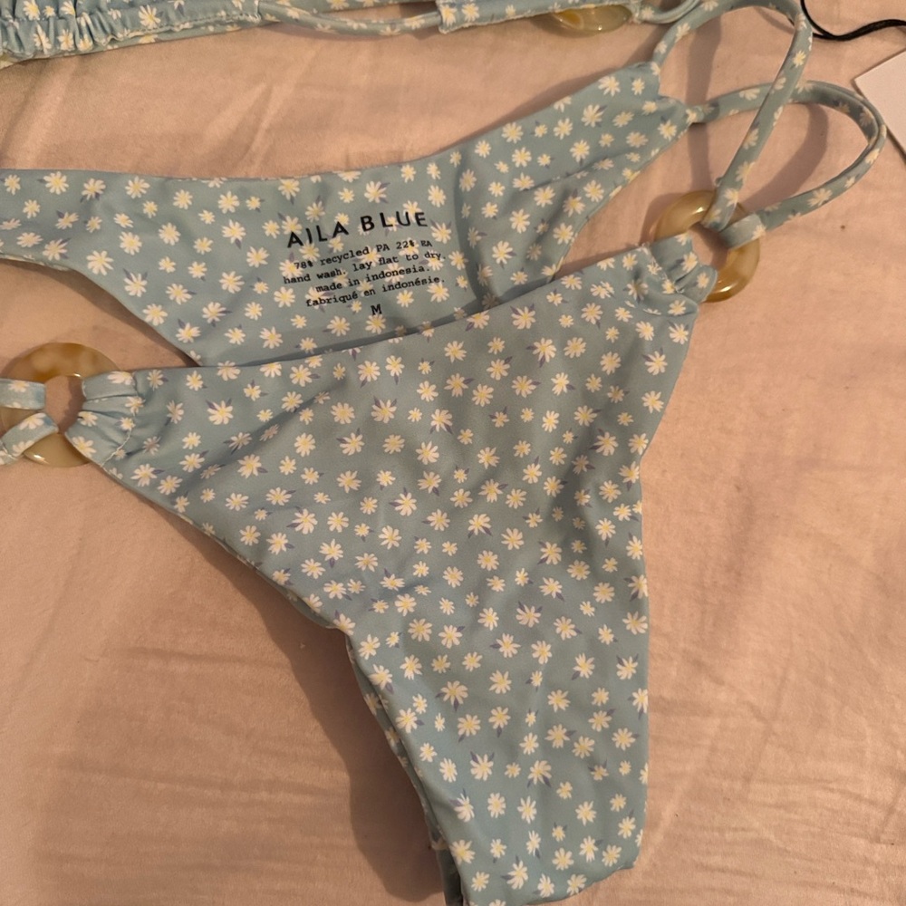 Aila Blue Tangiers Margarita Bikini Floral Blue - Picture 8 of 8